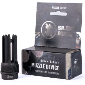 Silent Steel QD 5-Prong Flash Hider BL - M18x1