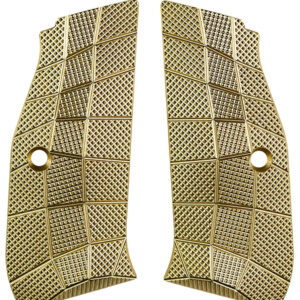 Lok Grips CZ Shadow 2 Palm Swell GridLOK Brass