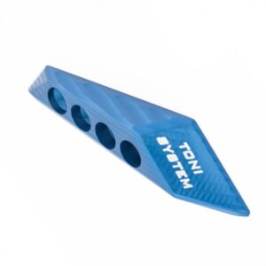 3D thumb rest, left side, right hand shooter - Blue