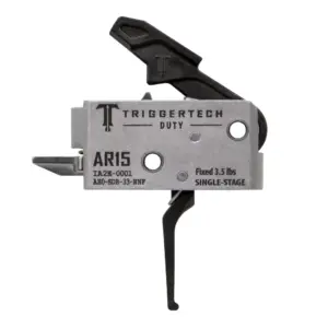 TriggerTech AR-15 Duty Trigger - single stage - 3.5 lbs, Straight Flat