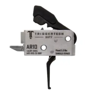 TriggerTech AR-10 Duty Trigger - single stage - 3.5 lbs, Straight Flat