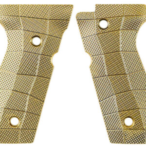 Lok Grips Beretta 92 Thin GridLOK Brass - R&aring; messing