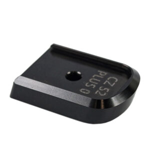 Lok Grips CZ Shadow 2 Magazine Base Pads Aluminum +0 - Sort