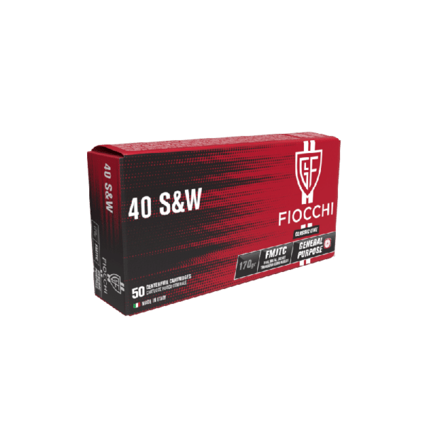 Fiocchi 40 S&W FMJTC 170gr