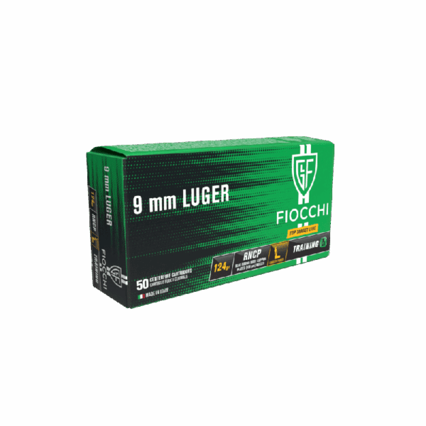 Fiocchi 9mm Luger LL copper plated 124g