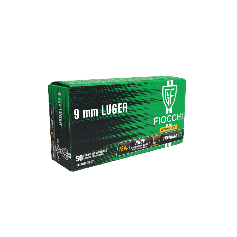 Fiocchi 9mm Luger LL copper plated 124g