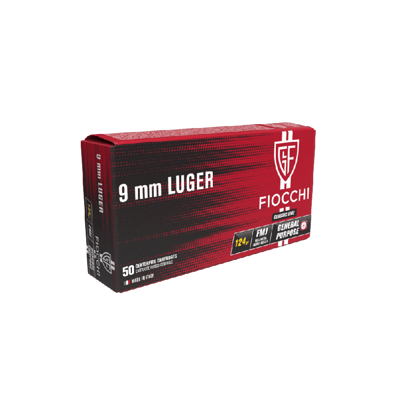 Fiocchi - 9MM Luger 124gr FMJ