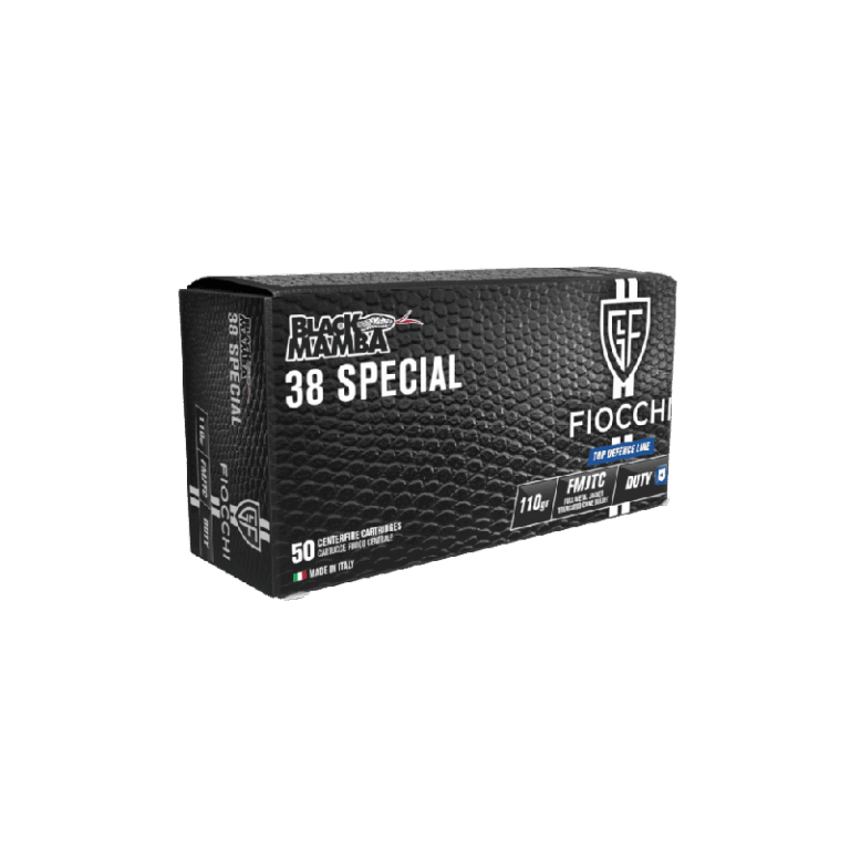 Fiocchi .38 special Duty FMJTC Black Mamba