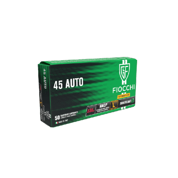 FIOCCHI .45 ACP COPPER PLATED 230 GR.