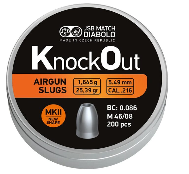 JSB KnockOut Slugs .216 MKII 5,49mm 200 stk