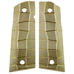 Lok Grips 1911 Palm Swell GridLOK Brass