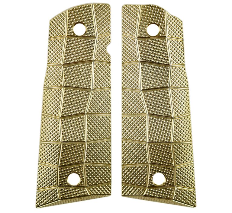 Lok Grips 1911 Palm Swell GridLOK Brass