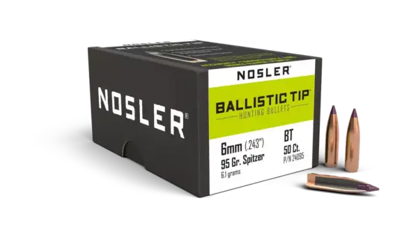 Nosler 6mm 95gr Ballistic Tip Hunting (50 stk)