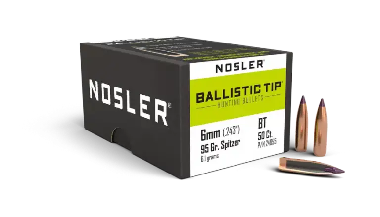 Nosler 6mm 95gr Ballistic Tip Hunting (50 stk)