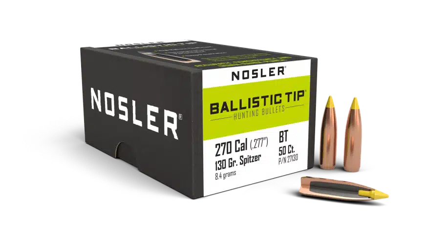 Nosler .270 130gr Ballistic Tip Hunting (50 stk)
