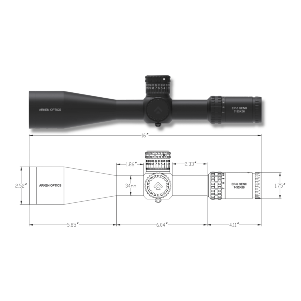 Arken Optics EP-5 7-35X56 Gen 2 FFP