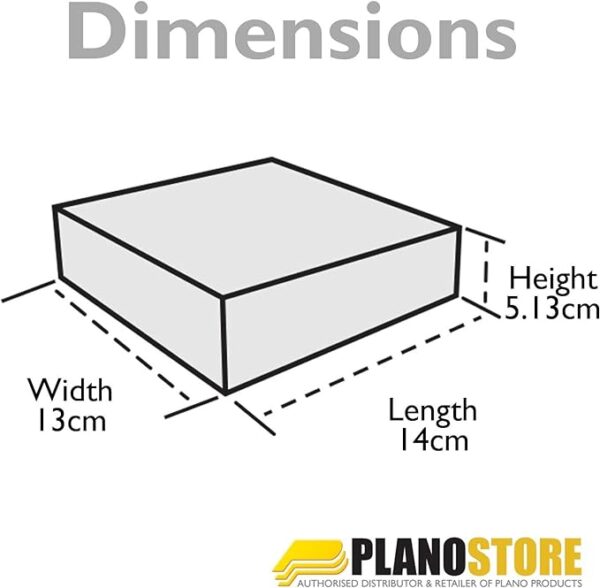 Plano Cartridge box .38 -.357 mag amber/charcoal 100 rds