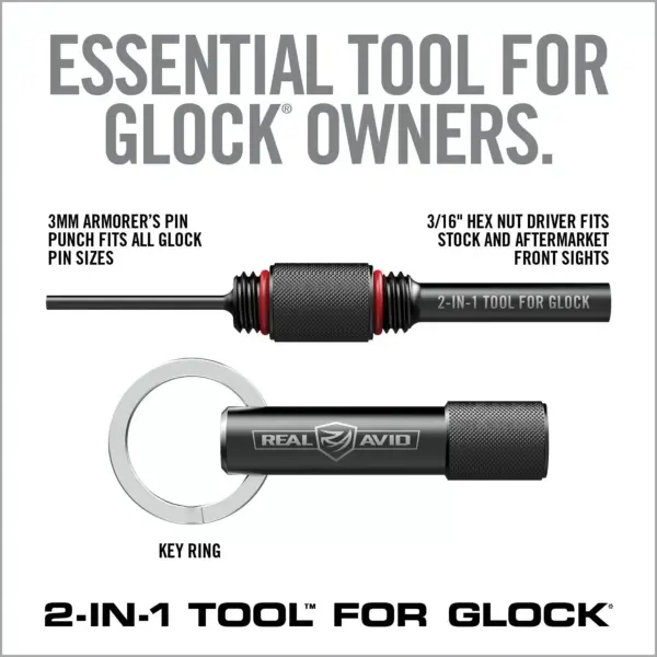 REAL AVID 2-in-1 Tool For Glock