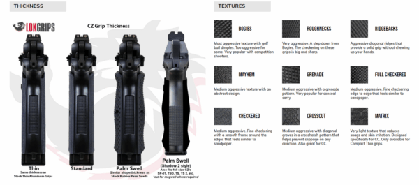 Lok Grips CZ Shadow 2 Palm Swell Bogies