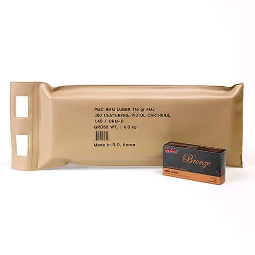 PMC 9mm Luger 115gr Battle Pack, 300 stk