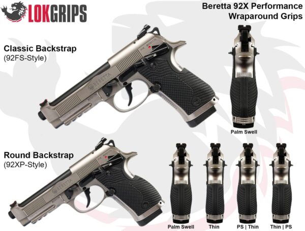 lok Grips Beretta 92X Performance Veloce Wraparound