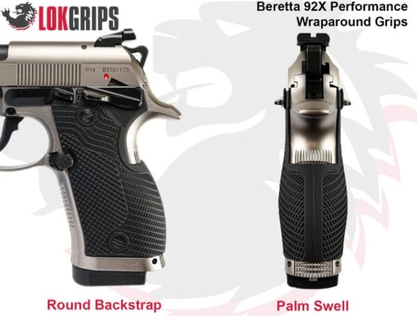 lok Grips Beretta 92X Performance Veloce Wraparound