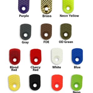 Lok Grips Shadow 2 G10 Mag Release Button - Solid brass