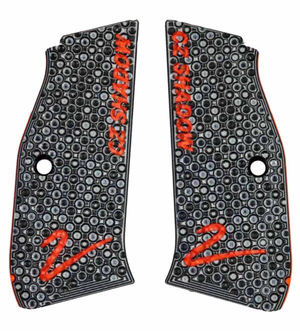Lok Grips CZ Shadow 2 Palm Swell Bogies - Color-Fill "CZ Shadow" & "2" w/ Liner