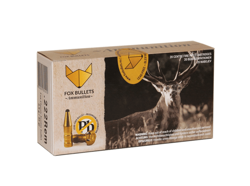 Fox Ammunition .222 Rem - 45 gr, 20 stk