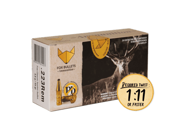 Fox Ammunition .223 Rem - 55 gr, 20 stk
