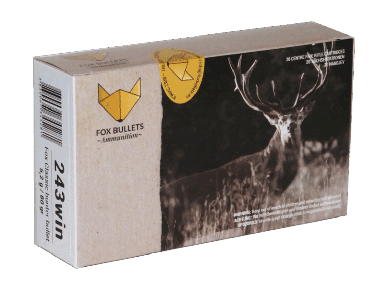 Fox Ammunition 243 Win - 80 gr, 20 stk