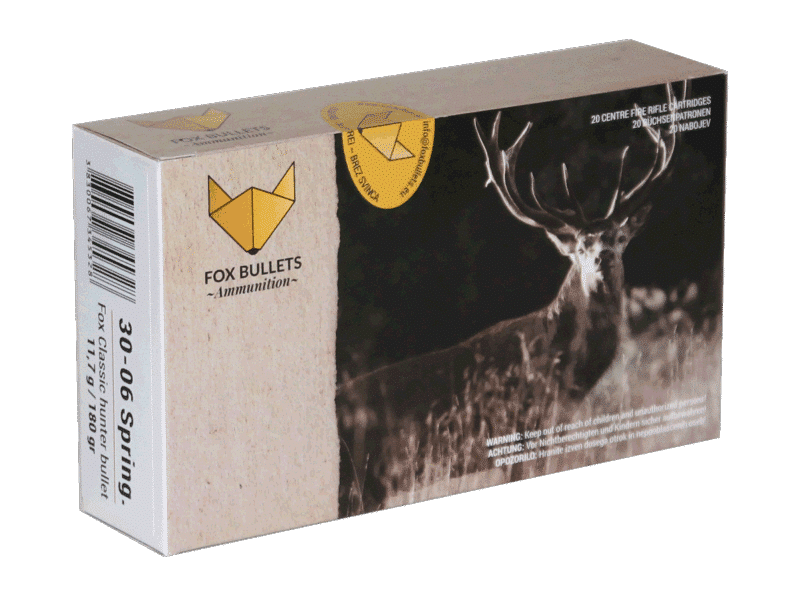 Fox Ammunition 30-06 Spring. - 180 gr, 20 stk