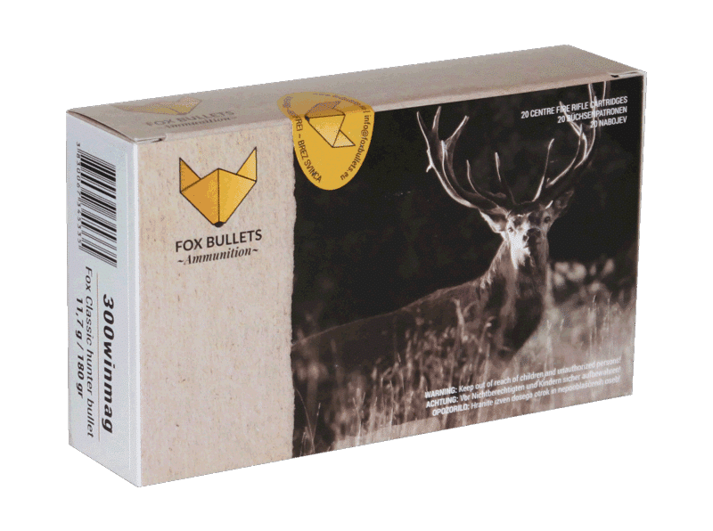 Fox Ammunition 300 Win Mag - 180 gr, 20 stk