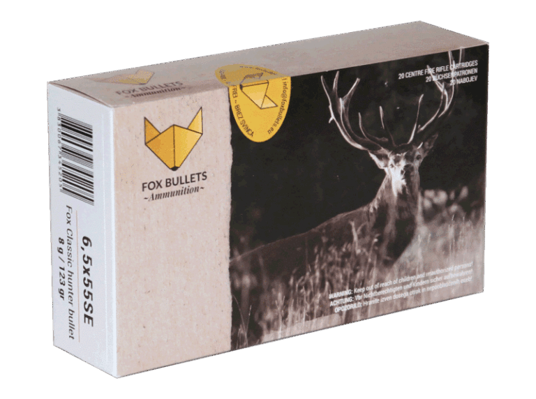 Fox Ammunition 6,5x55 SE - 123 gr, 20 stk