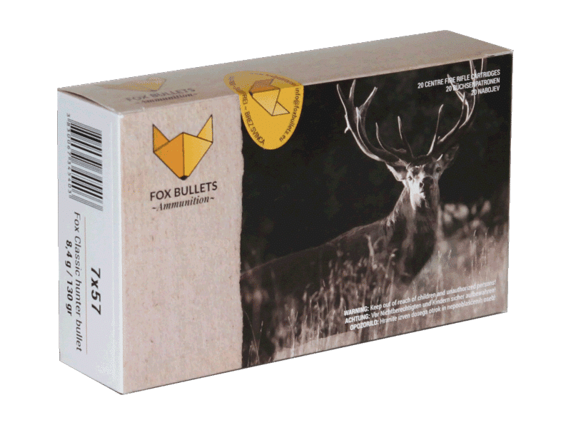 Fox Ammunition 7x57 - 130 gr, 20 stk