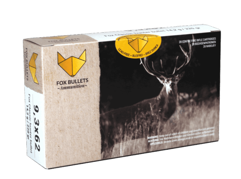 Fox Ammunition 9,3x62 - 220 gr, 20 stk