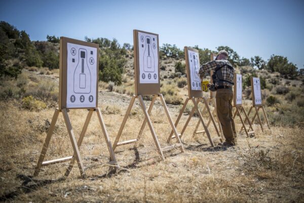 PXQT - PISTOL EXCERCISE/QUALIFICATION TARGET - papir - 100 stk
