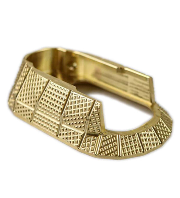 Lok Grips CZ Shadow 2 Magwell GridLOK Brass