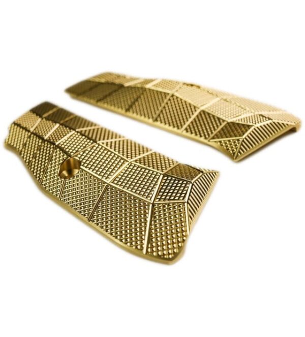 Lok Grips CZ Shadow 2 Palm Swell GridLOK Brass