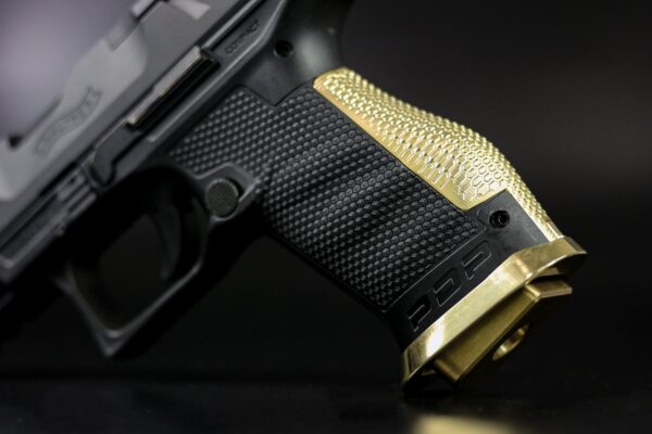 Lok Grips Walther PDP full size Magwell - Brass