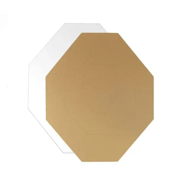 Eemann Tech cardboard IPSC Target TAN/WHITE - 100 stk/pakke