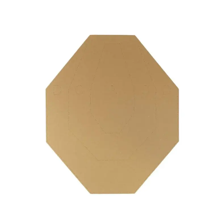 Eemann Tech cardboard IPSC Target TAN/WHITE - 100 stk/pakke