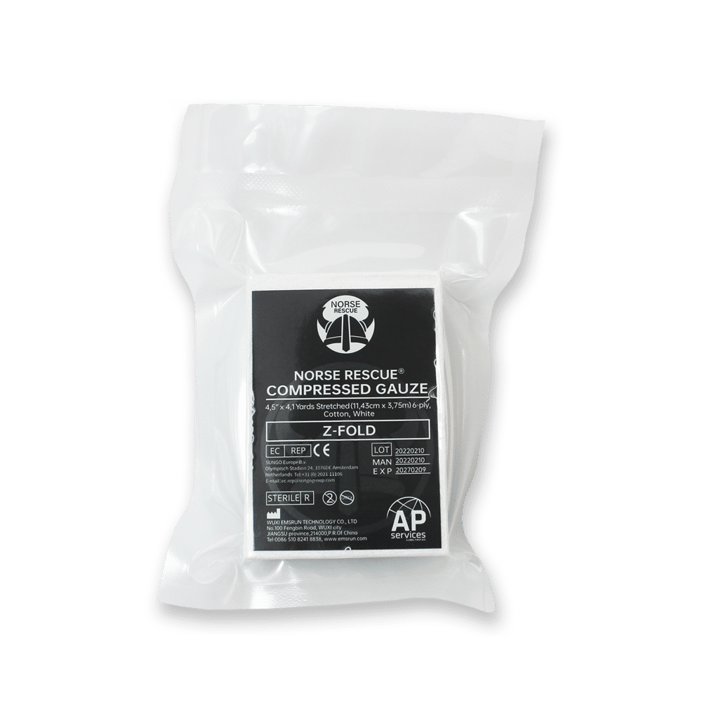 NORSE RESCUE Compressed Gauze Z-fold