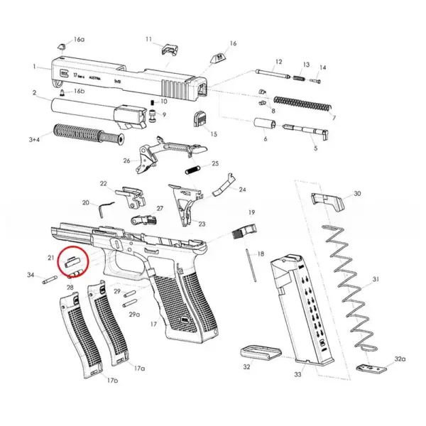 Eemann Tech Slide Lock for GLOCK