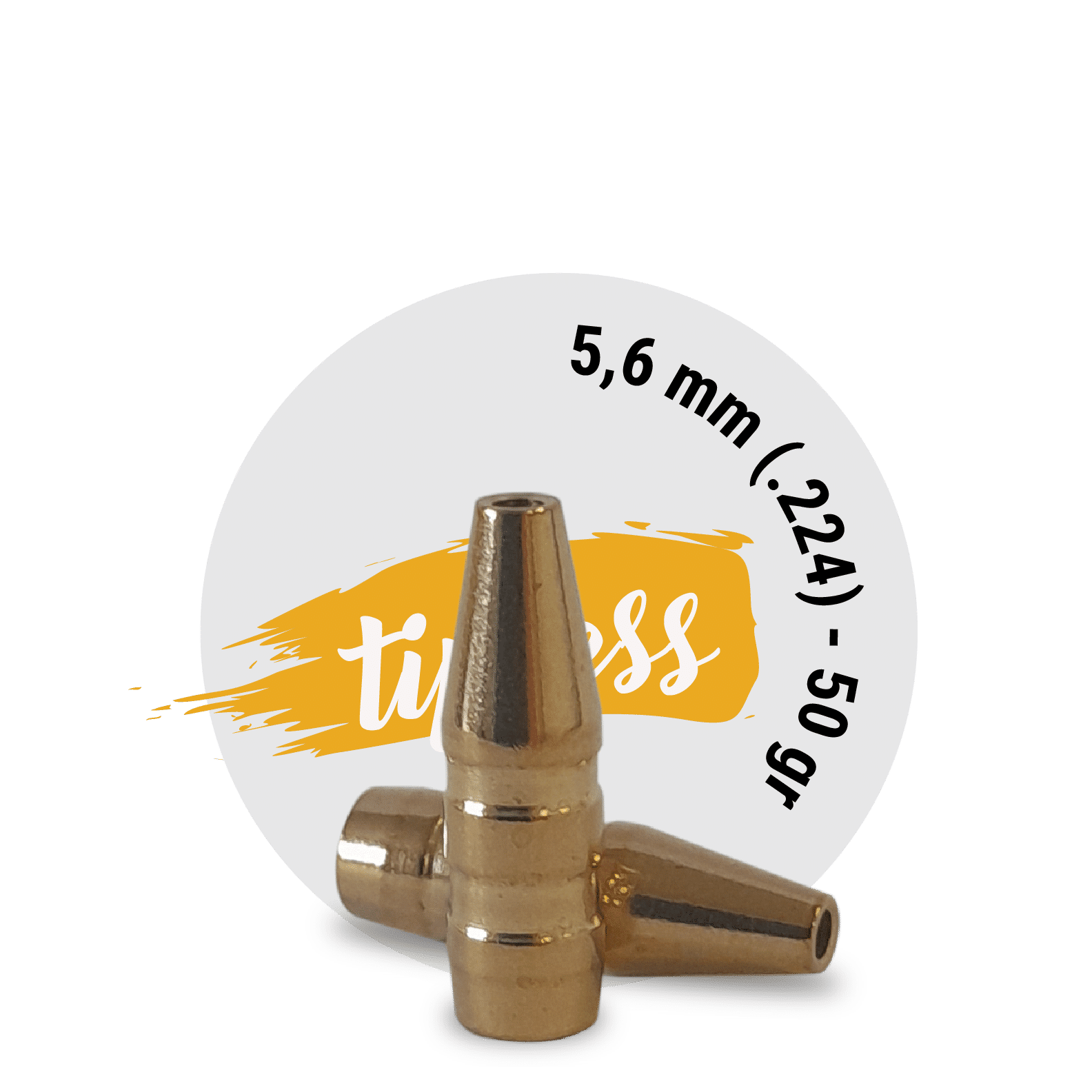 Fox Classic hunter 5,6 mm (.224) - 50 gr-TIPLESS - 50 stk