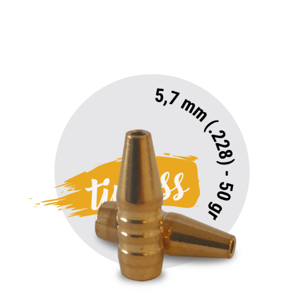 Fox Classic hunter 5,7 mm (.228) - 50 gr-TIPLESS - 50 stk