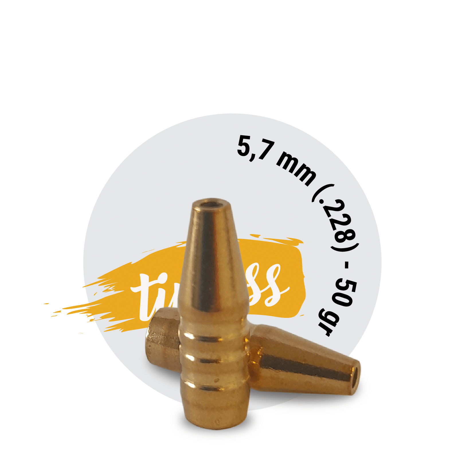 Fox Classic hunter 5,7 mm (.228) - 50 gr-TIPLESS - 50 stk