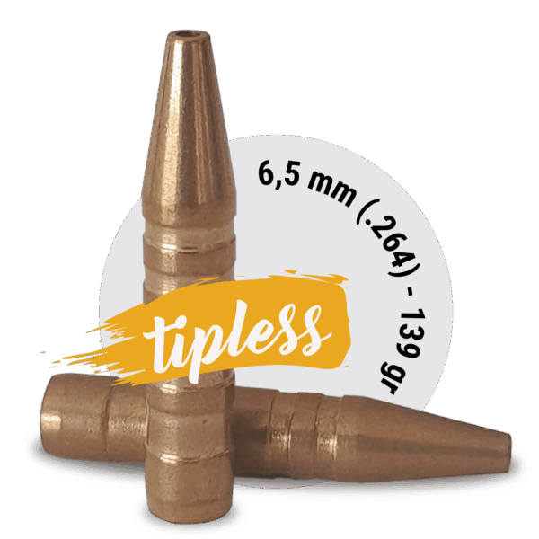 Fox Classic hunter 6,5 mm (.264) - 139 gr-TIPLESS - 50 stk