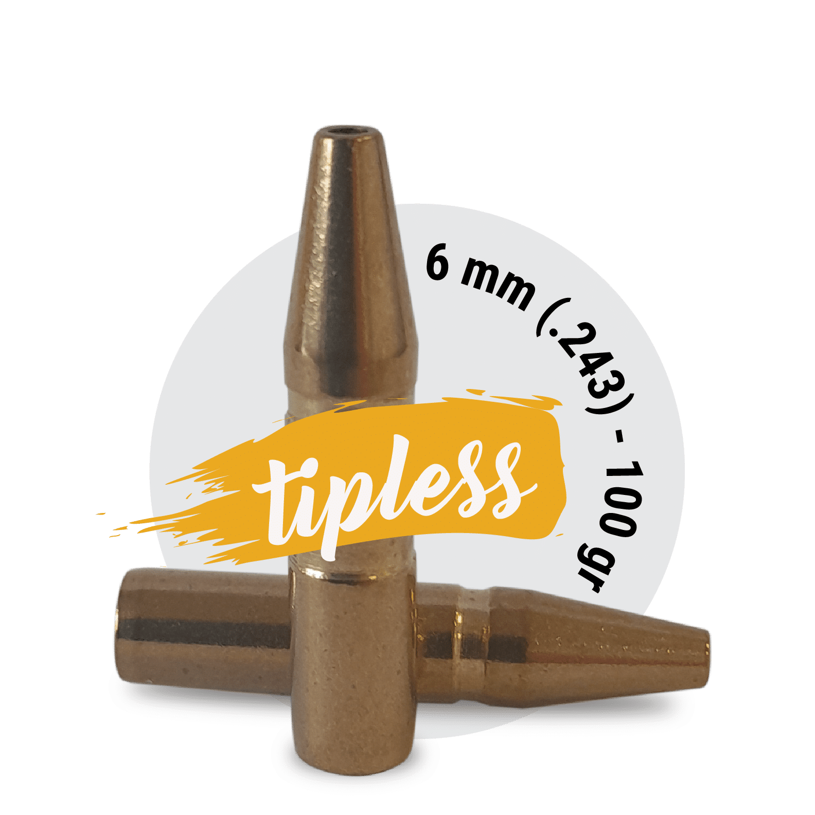 Fox Classic hunter 6 mm (.243) - 100 gr-TIPLESS - 50 stk