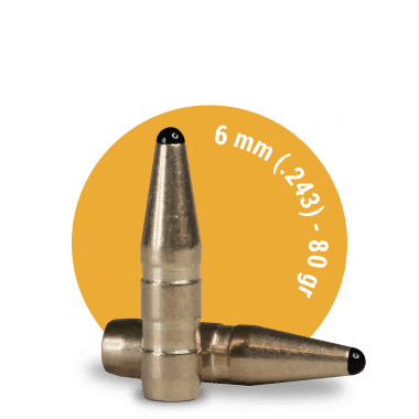 Fox Classic hunter 6 mm (.243) - 80 gr - 50 stk
